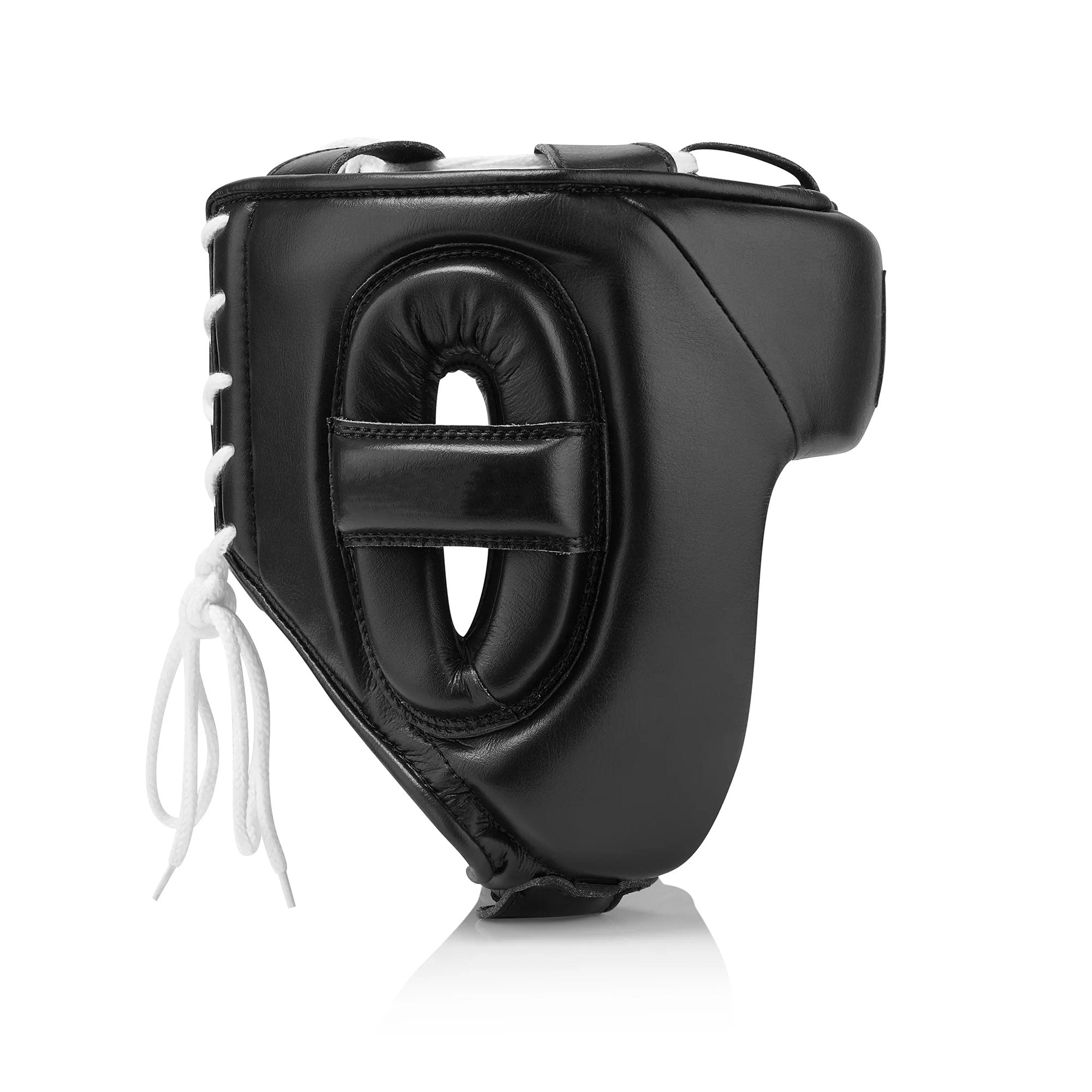 RFG Pro Full-Coverage Lace-Up Boxing Headguard – Black