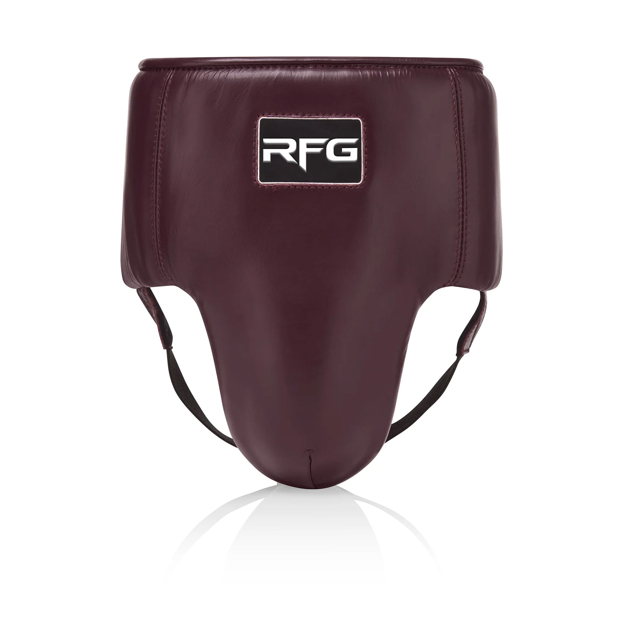 RFG Pro Boxing Groin Guard – Premium Leather | Maroon