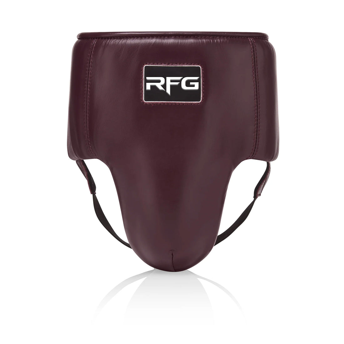 RFG Pro Boxing Groin Guard – Premium Leather | Maroon