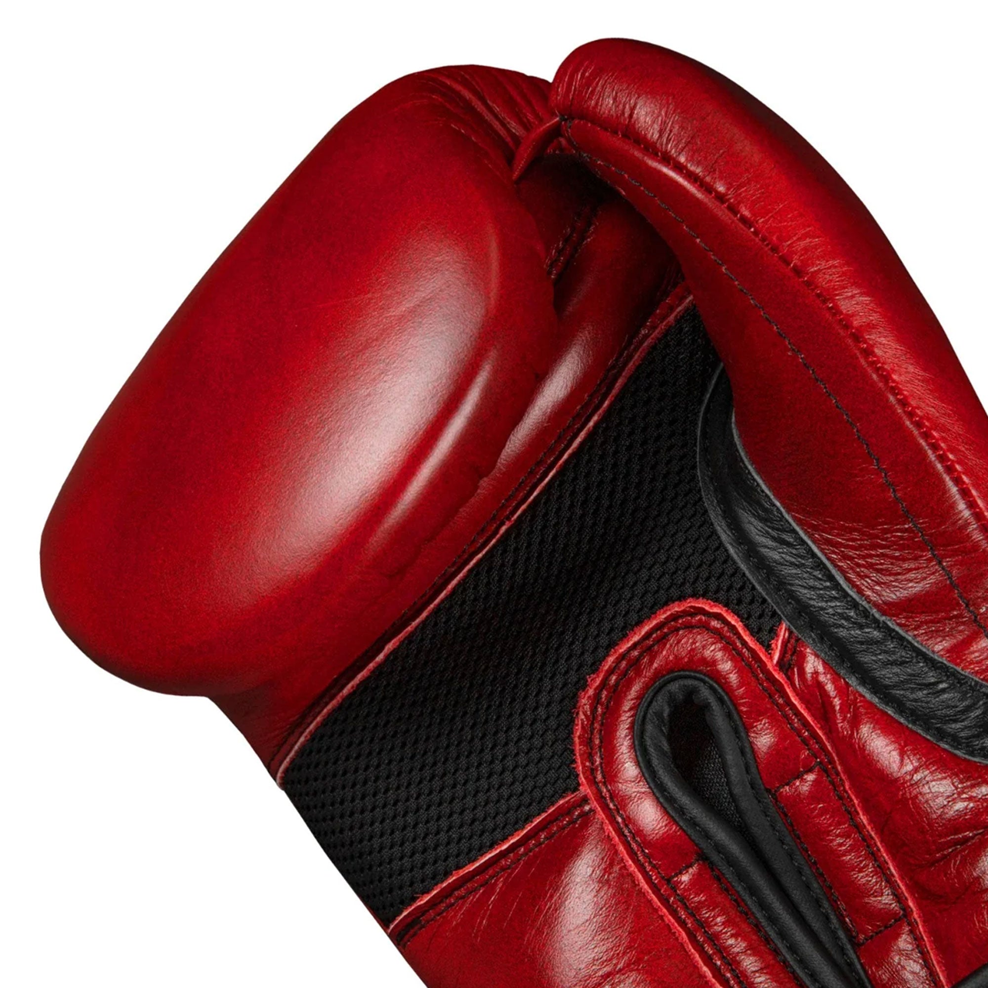 RFG Crimson Leather Velcro Boxing Gloves