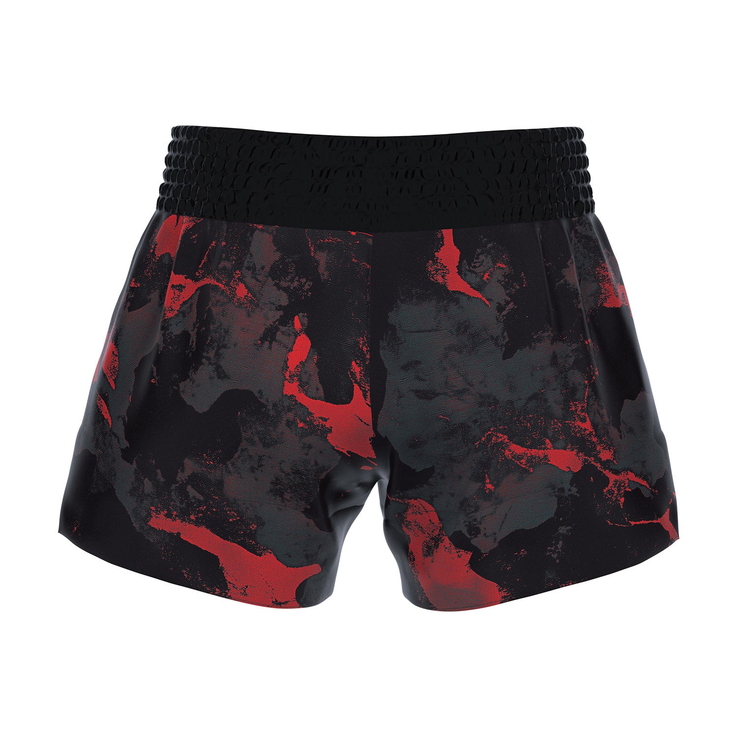 RFG Muay Thai Shorts – Black Red Camo