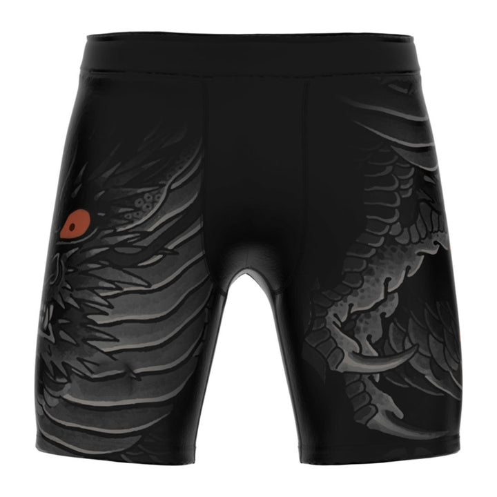 RFG Dragon Vale Tudo Shorts – Compression Fight Shorts | Black