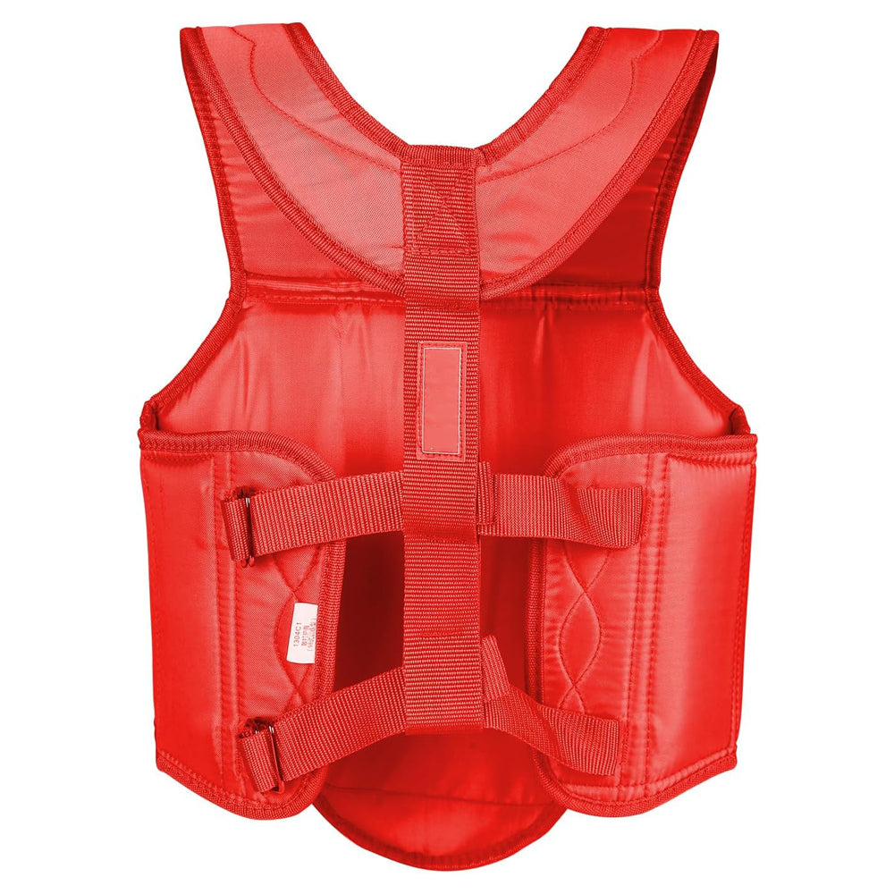 RFG Chest Guard – Ribbed Panel Body Protector Vest | Red