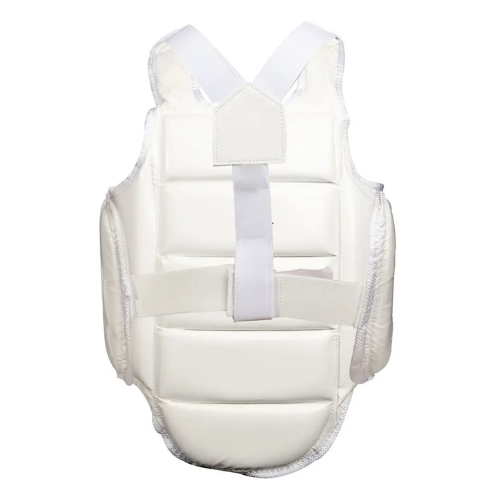 RFG Chest Guard – Ribbed Panel Body Protector Vest | White