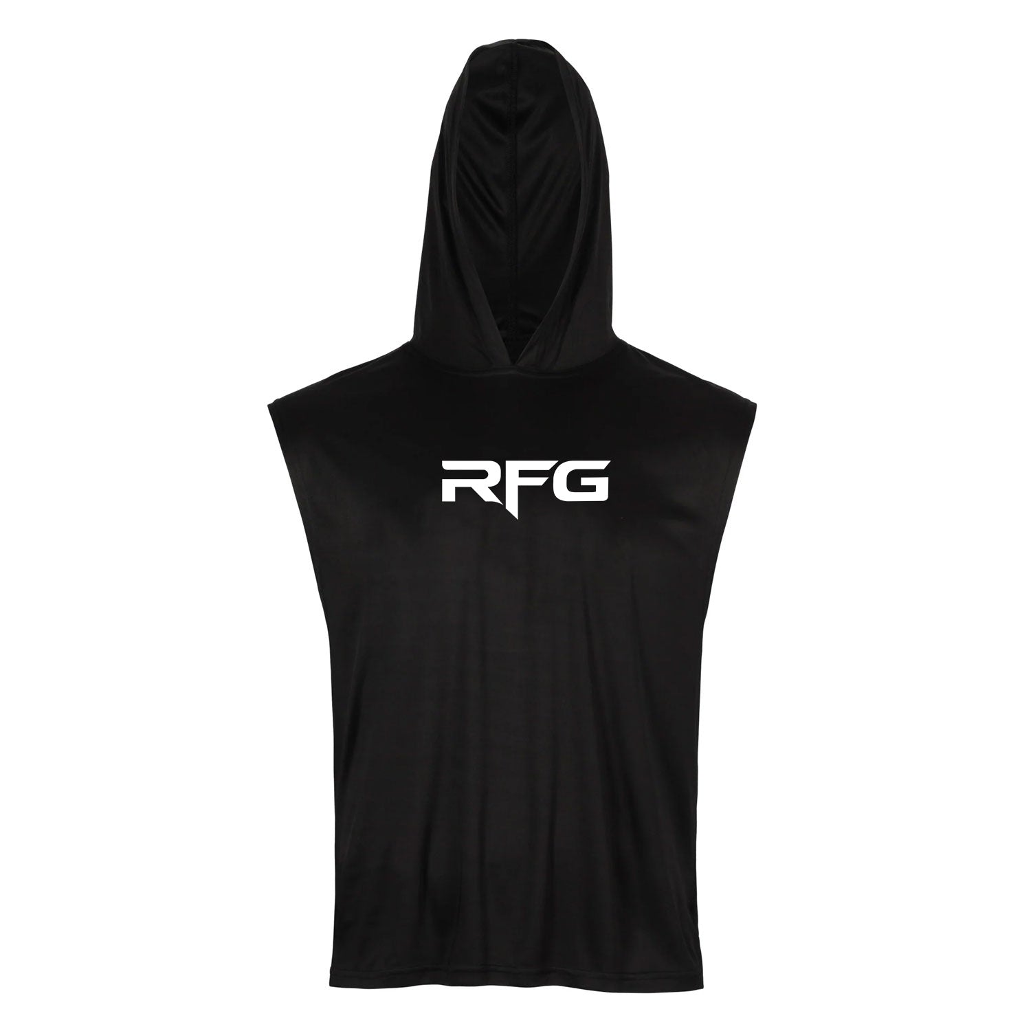RFG Hooded Sleeveless Training Top – Black