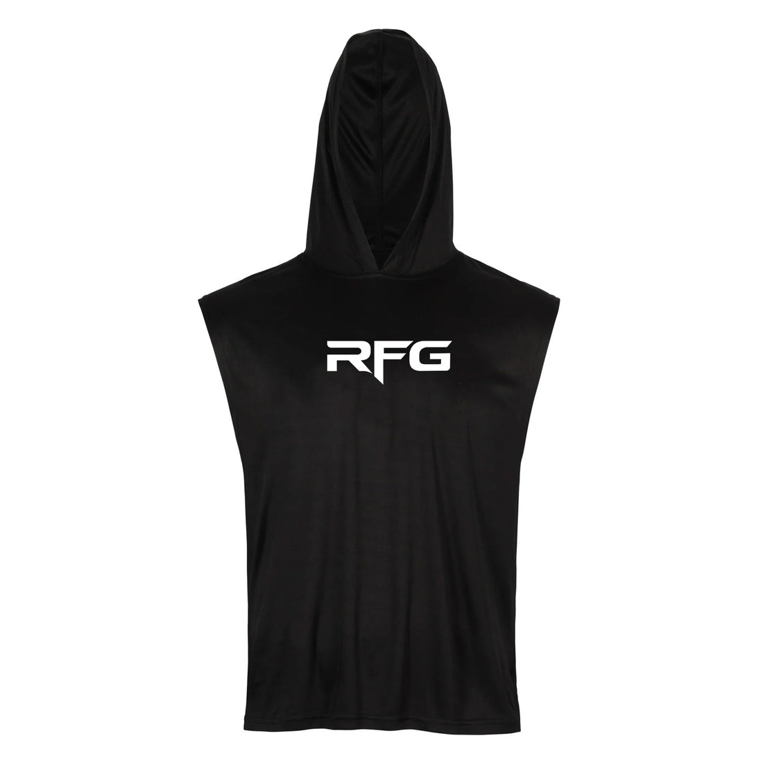 RFG Hooded Sleeveless Training Top – Black