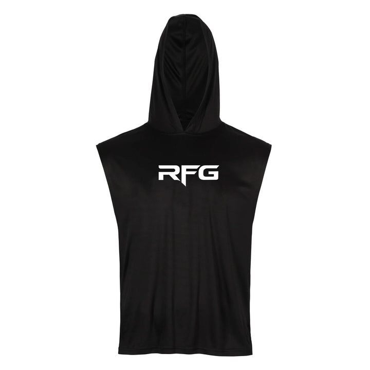 RFG Hooded Sleeveless Training Top – Black