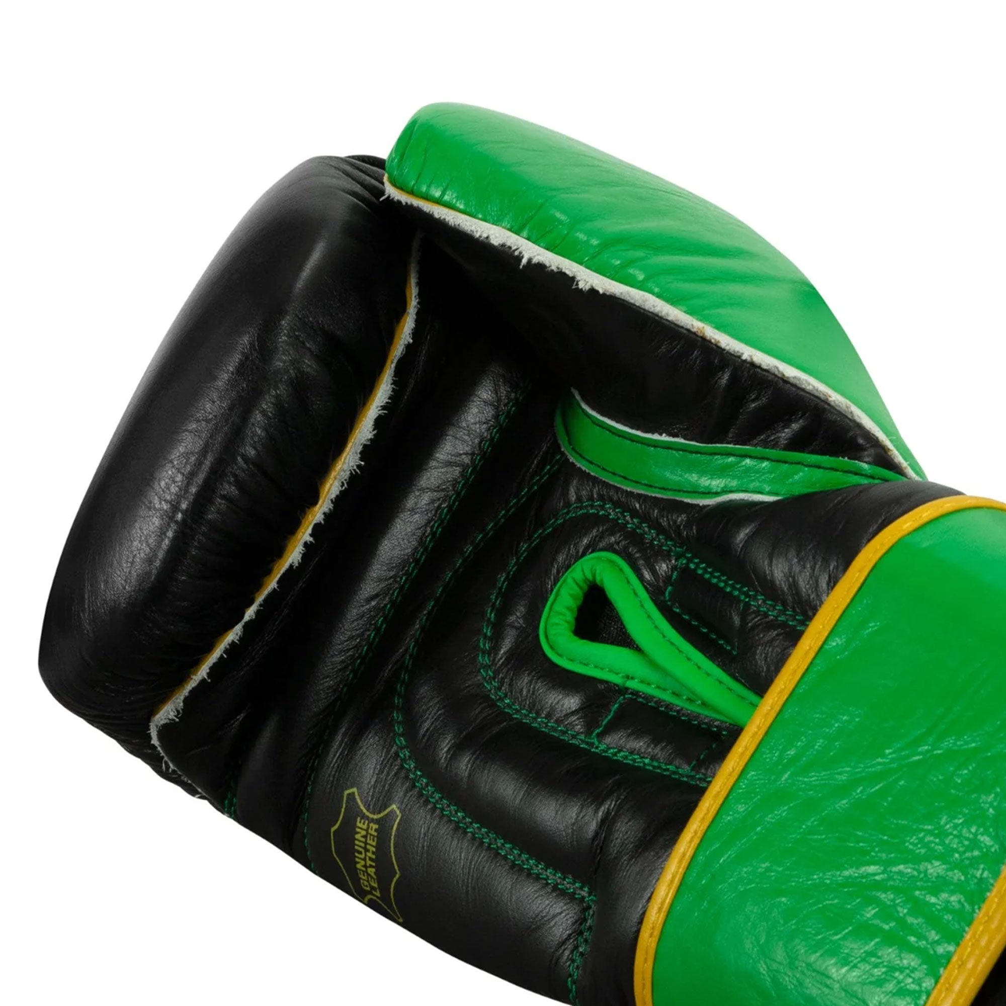 RFG Black & Green Velcro Boxing Gloves
