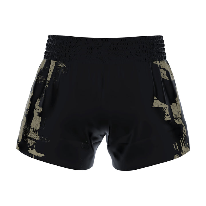 RFG Muay Thai Shorts – Black Olive Camo