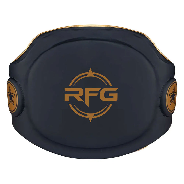 RFG Pro Belly Pad – Boxing Belly Protector | Black & Gold