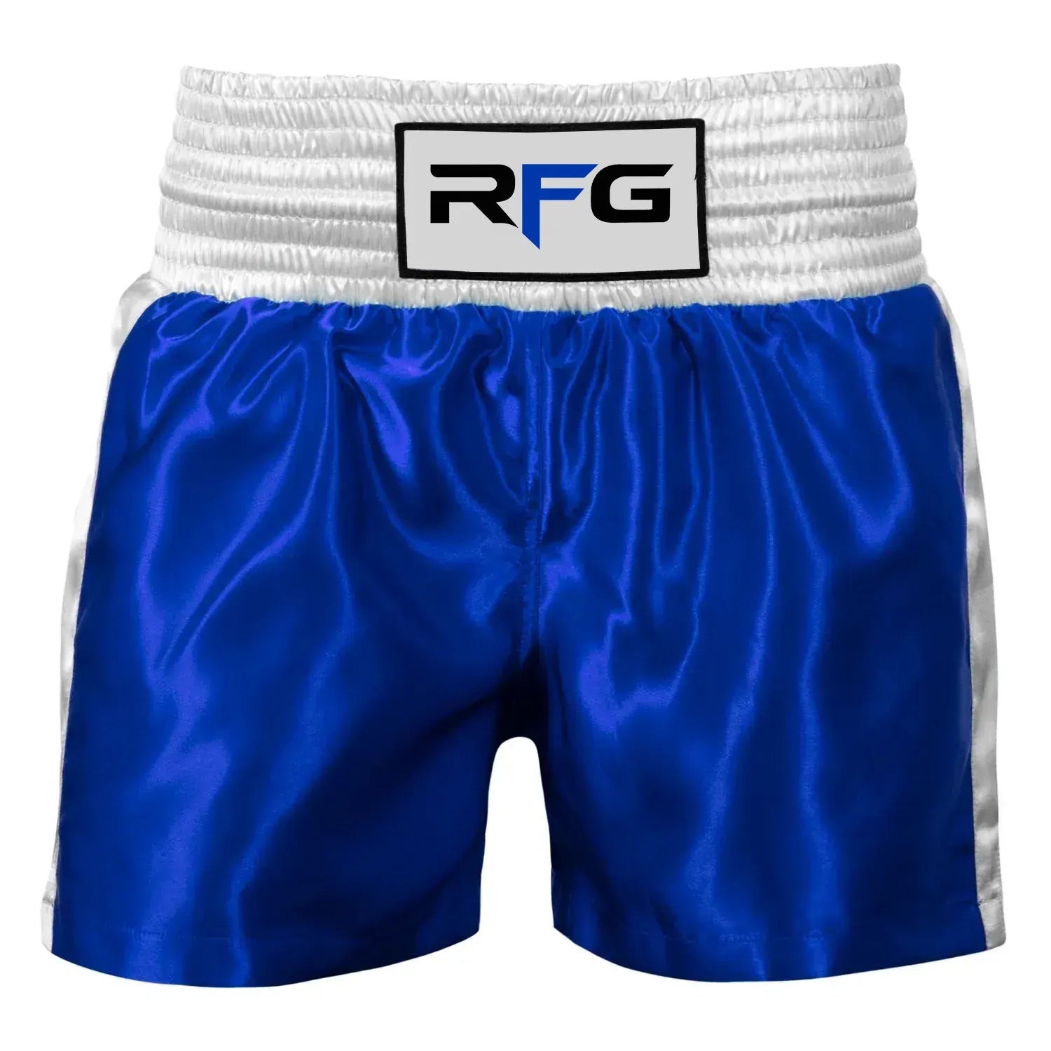RFG Boxing Shorts – Blue & White