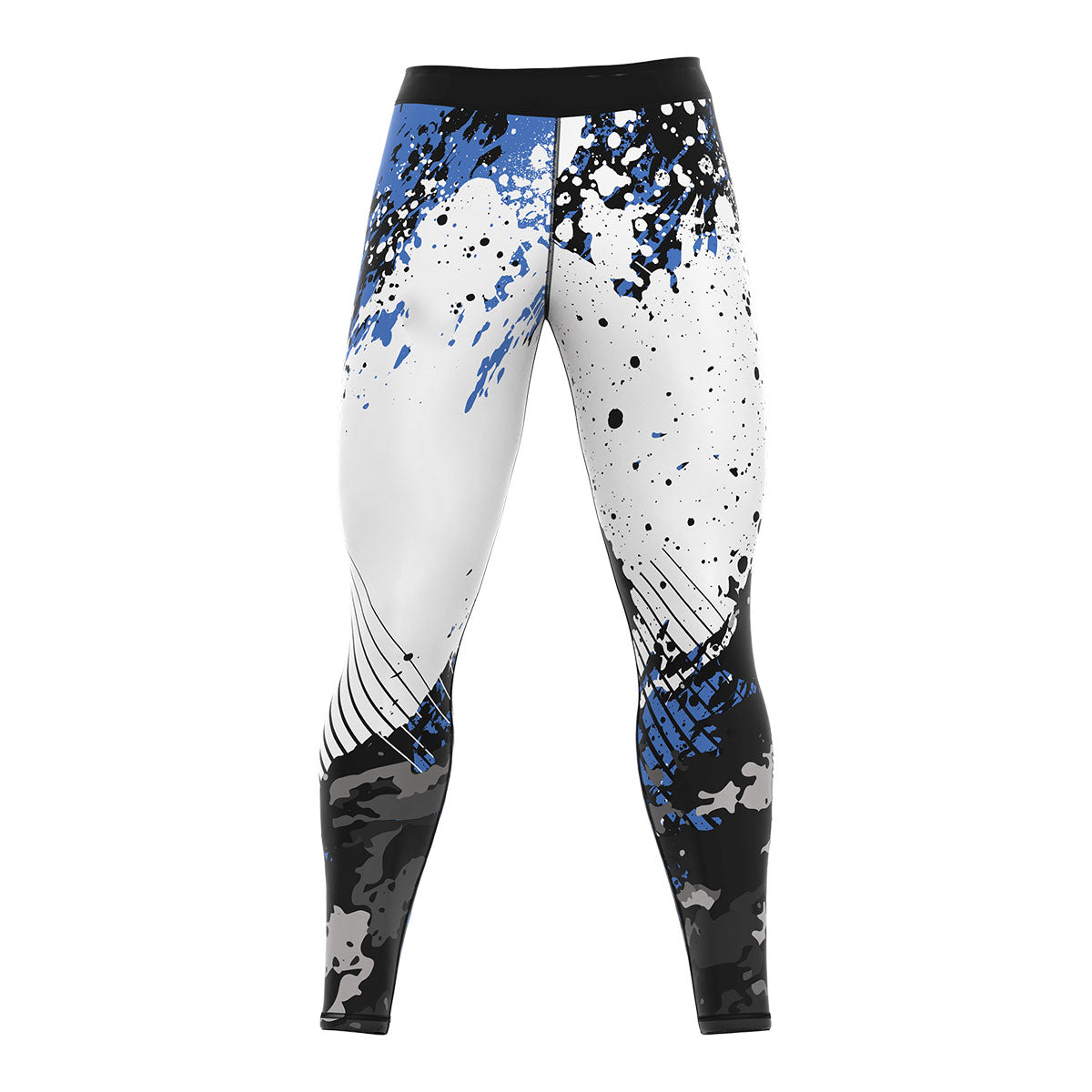 RFG Compression Spats – Blue Splatter Camo
