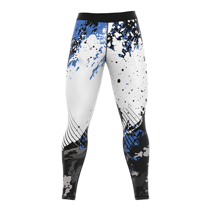 RFG Compression Spats – Blue Splatter Camo