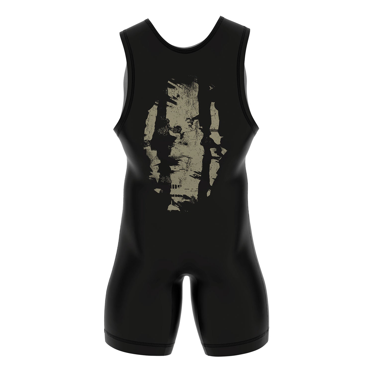 RFG Skull Claw Wrestling Singlet – Black & Olive
