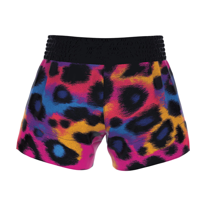 RFG Muay Thai Shorts – Neon Leopard