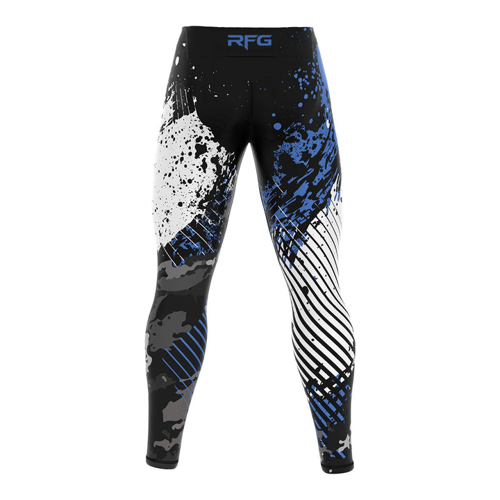 RFG Compression Spats – Blue Splatter Camo
