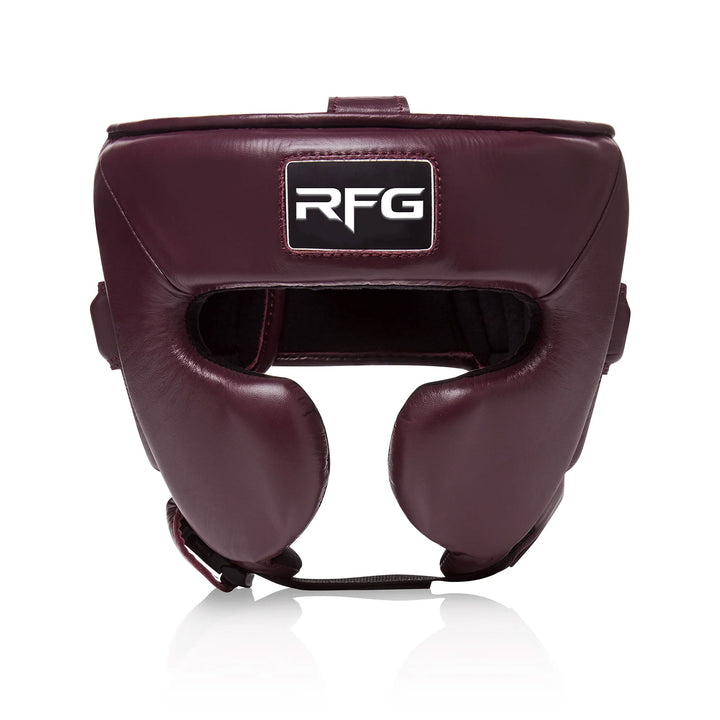 RFG Full-Coverage Boxing Headguard – Burgundy