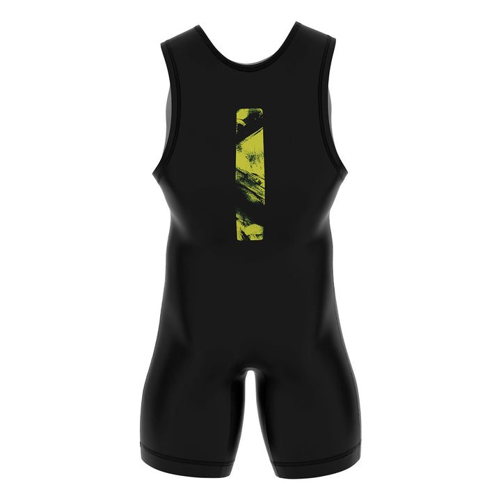 RFG Venom Strike Wrestling Singlet – Black & Lime