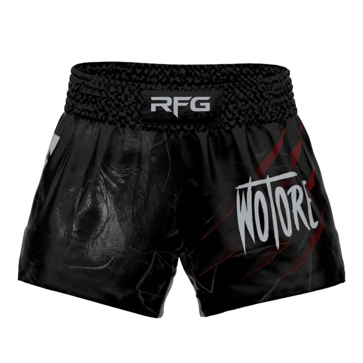RFG Muay Thai Shorts – Black Skull No Tore